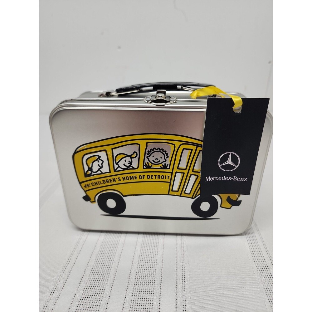 VTGv2004 Mercedes Benz~Children's Home Of Detroit Charity Swag Lunch Box~Toy Bus